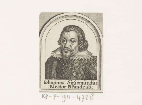 Portret van Johan Sigismund keurvorst van Brandenburg by Matthäus Merian (I)