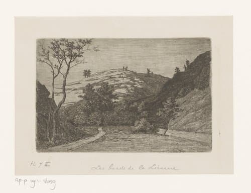 Oevers van de rivier Lienne bij Rahier by Jean Pierre François Lamorinière