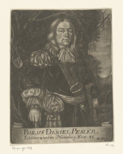 Portret van Paul Daniel Besler op 48-jarige leeftijd by Michael Fennitzer
