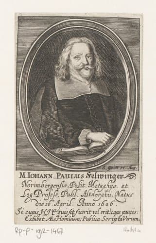 Portret van Johann Paul Felwinger