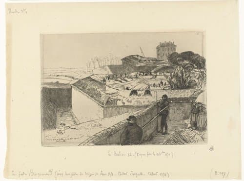 Siège de Paris en 1870 by Félix Bracquemond