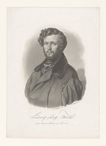 Portret van Ludwig August Frankl von Hochwart
