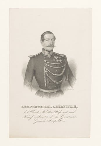 Portret van Ludwig Schweiger von Dürnstein