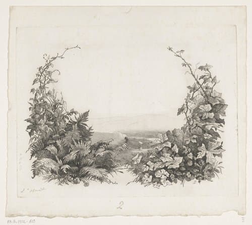 Kunstenaar aan het werk in de natuur by Pierre Louis Dubourcq