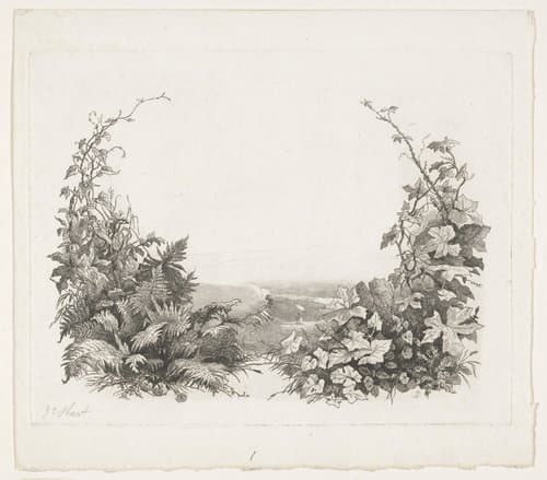 Kunstenaar aan het werk in de natuur by Pierre Louis Dubourcq