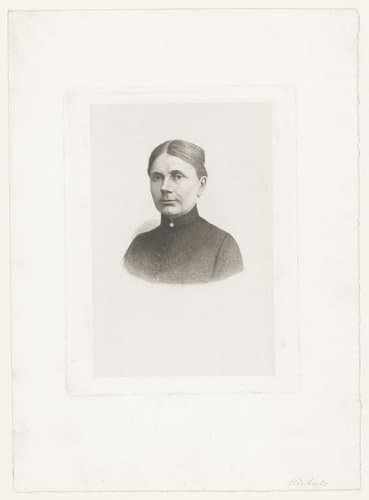 Portret van een onbekende vrouw by Jean Baptiste Pierre Michiels