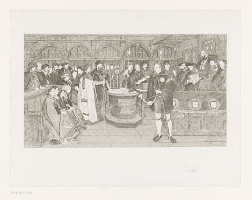 Giovanni Battista Pallavicino verkrijgt het Antwerpse burgerrecht by Jean Baptiste Pierre Michiels