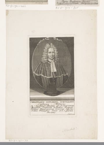 Portret van Christian Gottlieb Schwarz