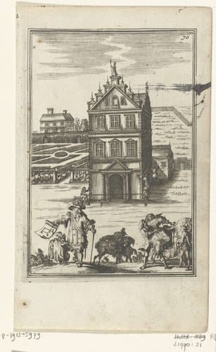 Illustratie voor 'Den Arbeid van Mars' van Allain Manesson Mallet by Romeyn de Hooghe