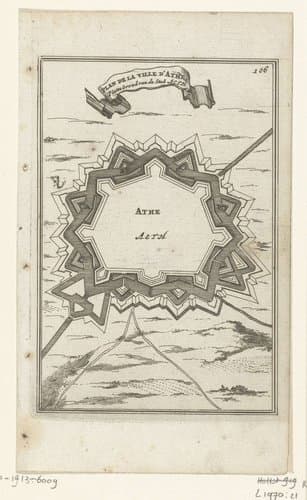 Illustratie voor 'Den Arbeid van Mars' van Allain Manesson Mallet by Romeyn de Hooghe
