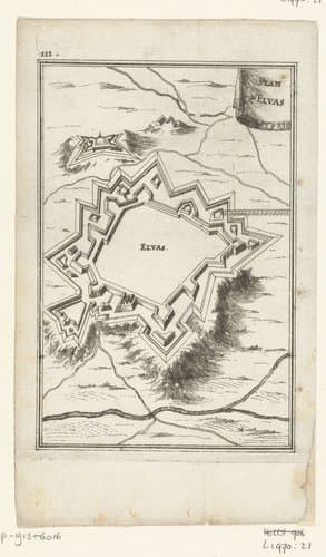 Illustratie voor 'Den Arbeid van Mars' van Allain Manesson Mallet by Romeyn de Hooghe