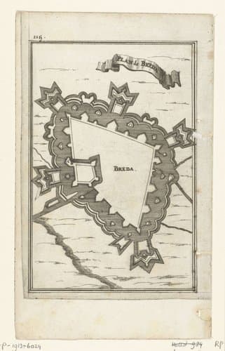 Illustratie voor 'Den Arbeid van Mars' van Allain Manesson Mallet by Romeyn de Hooghe
