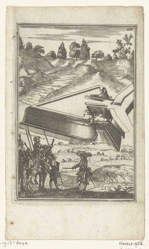 Illustratie voor 'Den Arbeid van Mars' van Allain Manesson Mallet by Romeyn de Hooghe