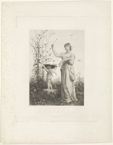 Allegorische verbeelding van de lente by Eugène Michel Joseph Abot