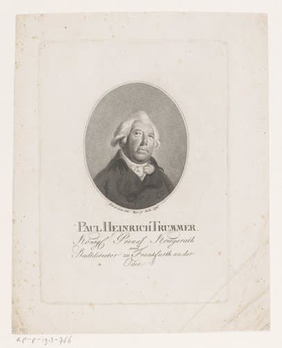 Portret van Paul Heinrich Trummer by Friedrich Wilhelm Meyer (I)