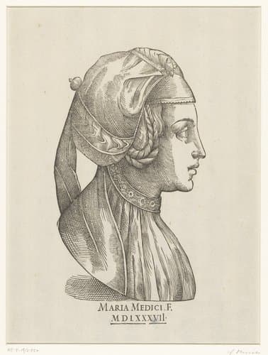 Buste van een vrouw, mogelijk een zelfportret van Maria de' Medici