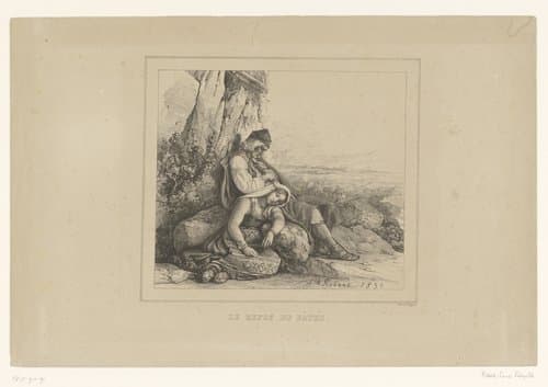 Portrait of Louis Léopold Robert; veuve Delpech (Naudet)