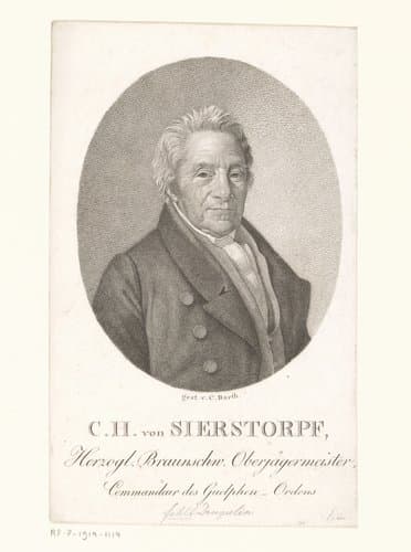 Portret van Kaspar Heinrich von Sierstorpff by Karl Barth