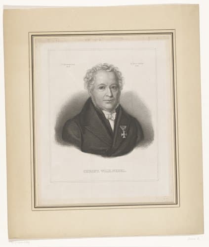 Portret van Christ. Wilh. Nebel by August Brust