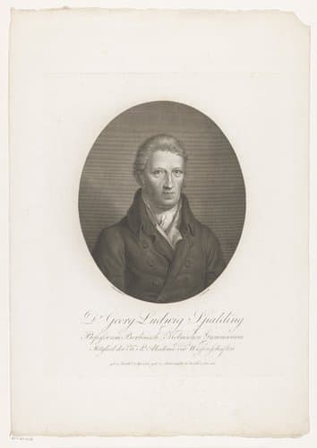 Portret van Georg Ludwig Spalding