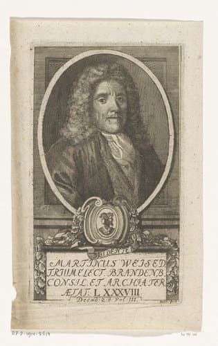 Portret van Martin Weise op 38-jarige leeftijd by Georg Paul Busch