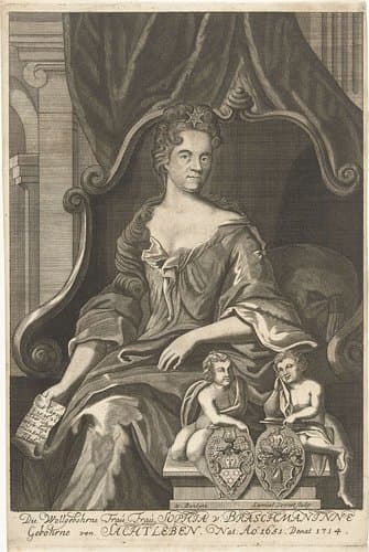 Portret van Sophia von Braschmann by Samuel Donnet