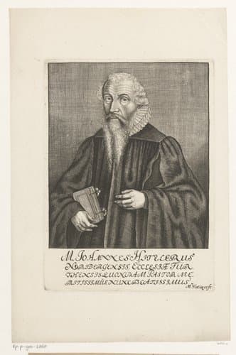 Portret van Johann Hitzler by Michael Fennitzer