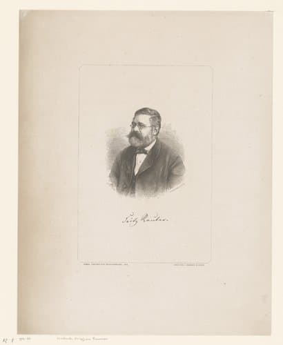 Portret van Friedrich von Raumer by August Neumann; anonymous