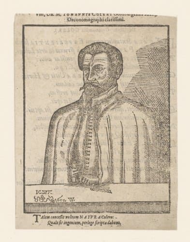 Portret van Johann Coler by Monogrammist ICBFF; anonymous