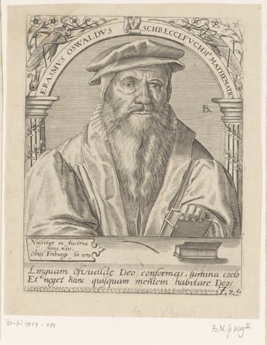 Serie portretten van vijftiende- en zestiende-eeuwse geleerden by Robert Boissard