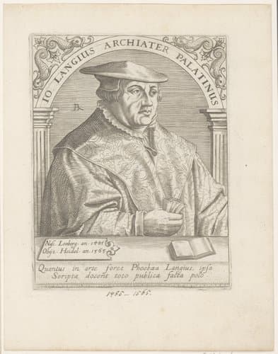 Portret van Johannes Lange by Robert Boissard