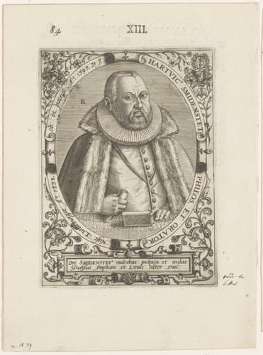 Portret van Hartvicus Smidenstet by Robert Boissard