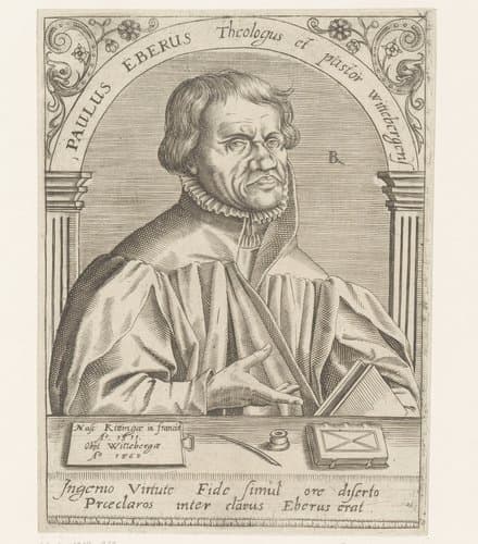 Portret van Paul Eber by Robert Boissard