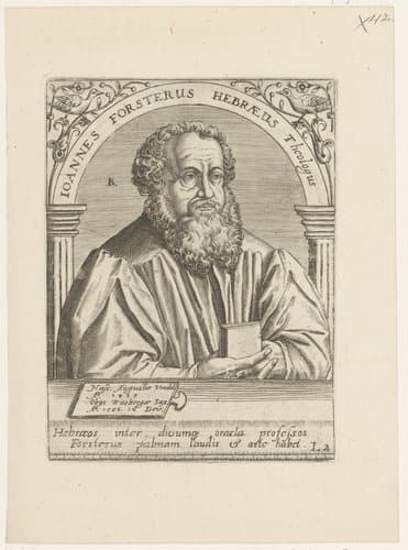 Joannes Forsterus Hebraeus Theologus by Robert Boissard