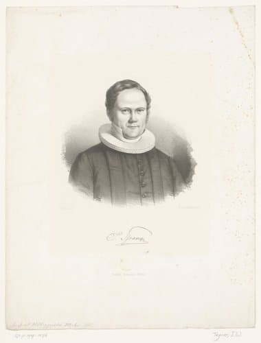 Portret van P. Spangen by Isaac Wilhelm Tegner