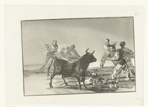 Stierenvechten by Francisco de Goya
