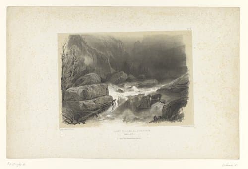 Twaalf gezichten in Lauterbrunnen en Meiringen by Alexandre Calame