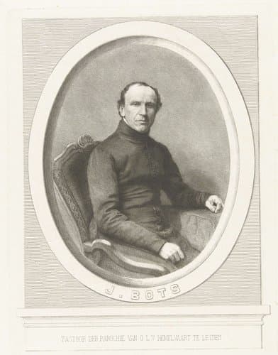 Portret van Pastoor J. Bots by Petrus Johannes Arendzen