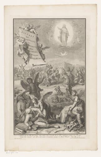 Christus verschijnt aan de hemel by Gustav Adolph Müller