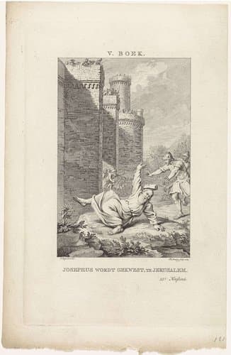 Josephus wordt gekwetst te Jerusalem by Theodoor Koning
