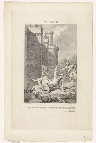 Josephus wordt gekwetst te Jerusalem by Theodoor Koning