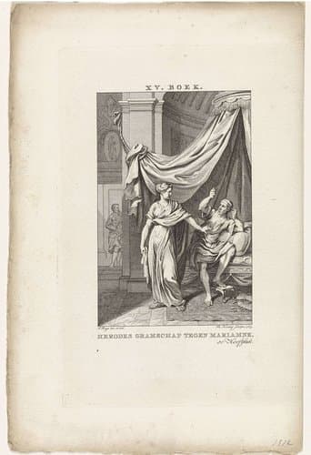 Herodes gramschap tegen Mariamne by Theodoor Koning