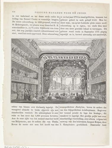 Interieur van een schouwburg