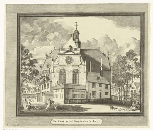 De Kerk na het Noordoosten te Zien by Pieter van den Berge