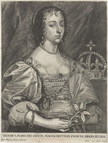 Portret van Henrietta Maria van Bourbon by Joannes Meyssens