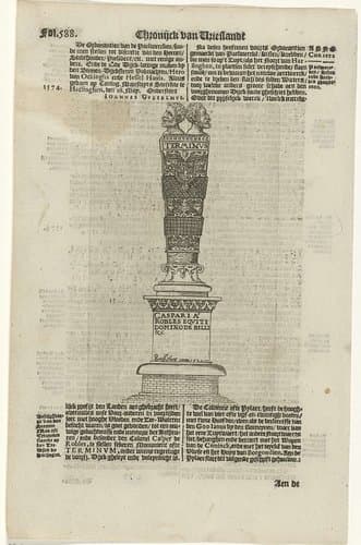 Blad uit Chronique van Vrieslant by Pieter Intesz Kingma