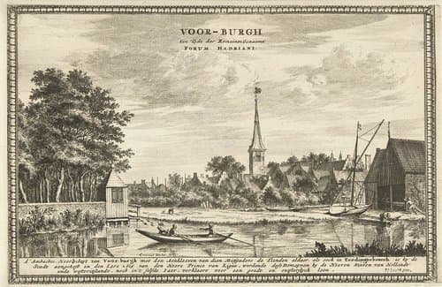 Gezicht op Voorburg by Coenraet Decker