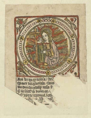 Madonna in de Gloria (met oude Polychromie) by anonymous
