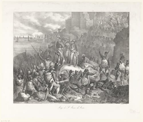 Siège de St. Jean d'Acre by Nicolas Toussaint Charlet