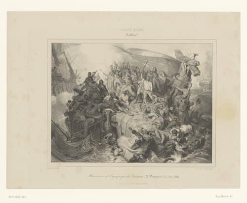 Héroisme de l'équipage du vaisseau Le Vengeur, (4 juin 1794) by Adolphe Mouilleron
